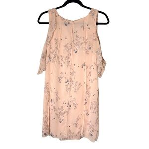 Gentle Fawn Women's Thalla Dress- Pink Floral Open Shoulder Dress- Small